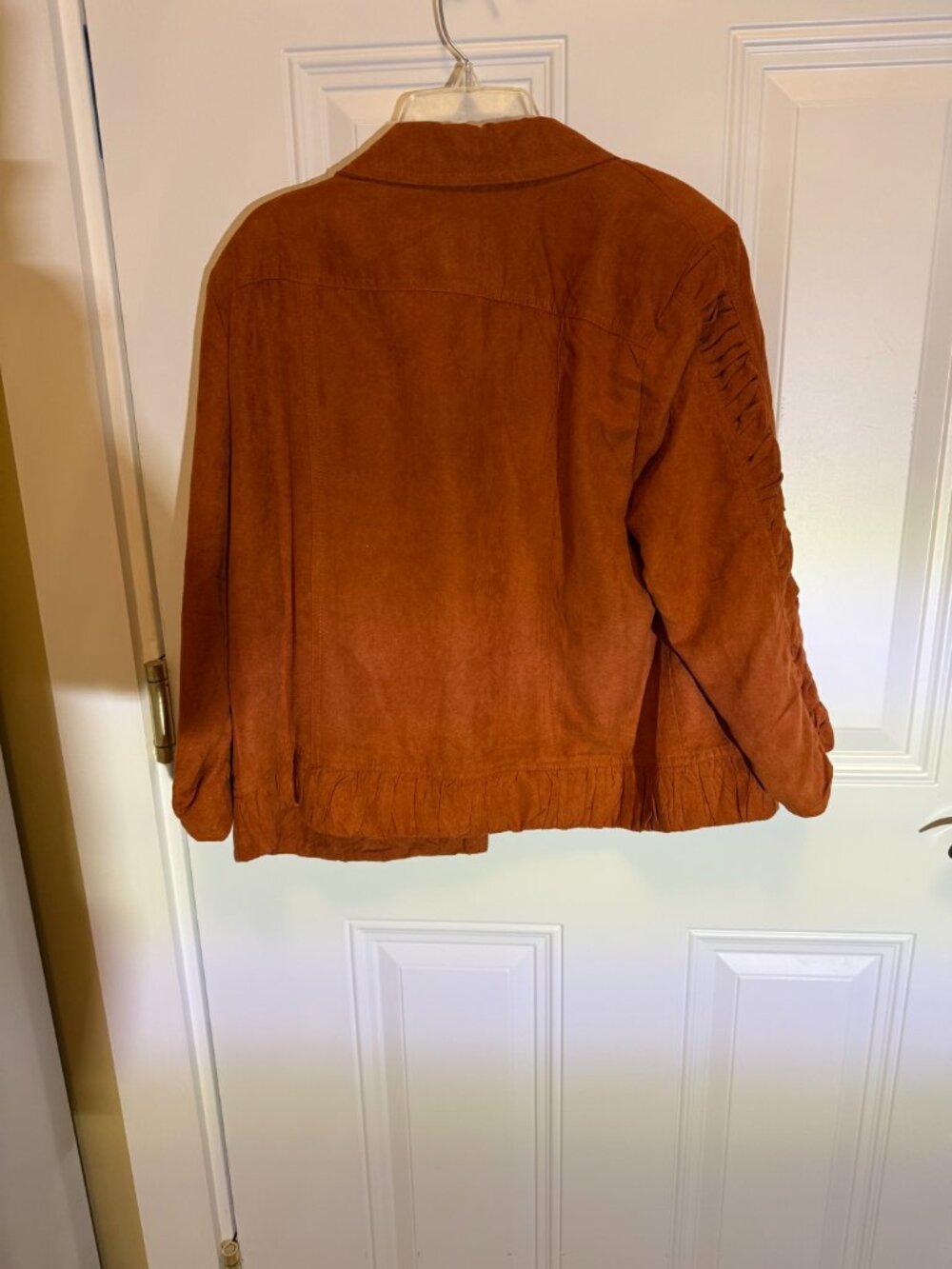 Rust Suede Like Jacket - Picture 3 of 4